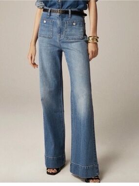J. Crew Trouser Jeans High-Rise Wide-Leg